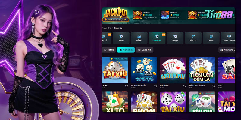 Điểm danh 6 dòng game Tim88 các trò chơi trực tuyến