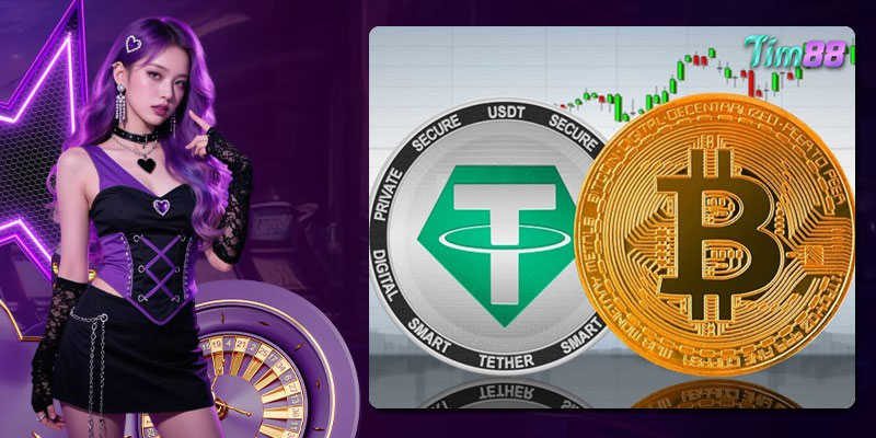 Tim88 hỗ trợ thanh toán USDT giúp nhiều tay chơi nạp rút lẹ làng